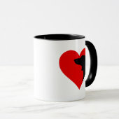 Dackel Kaffee Tasse (VorderseiteRechts)