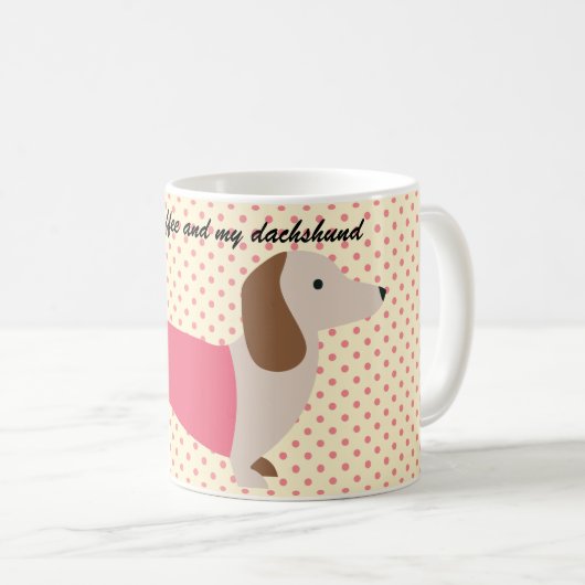 Dackel Kaffee Tasse Dackel Lover Geschenk (VorderseiteRechts)