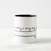 Dackel Kaffee Zwei-Tonen-Tasse Zweifarbige Tasse (Mittel)