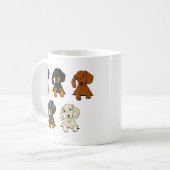 Dackel Kaffeetasse (Vorderseite Links)