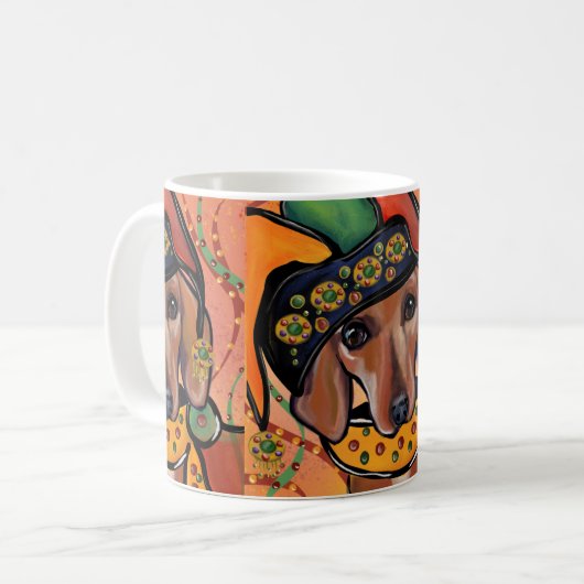 DACKEL KAFFEETASSE (Vorderseite Links)