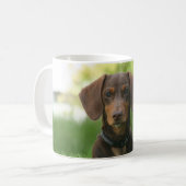 Dackel Kaffeetasse (Vorderseite Links)