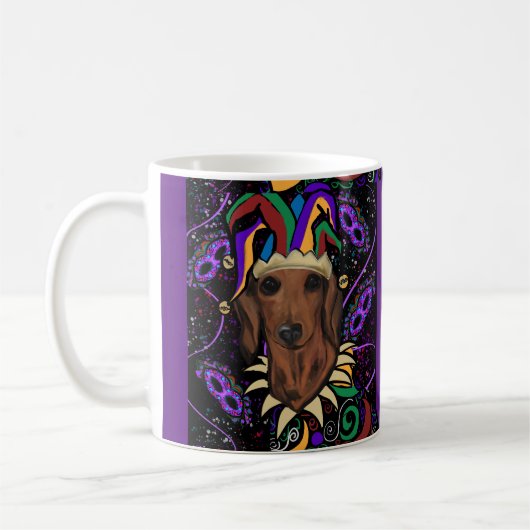 Dackel Kaffeetasse (Links)