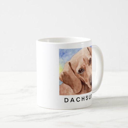Dackel Kaffeetasse (VorderseiteRechts)