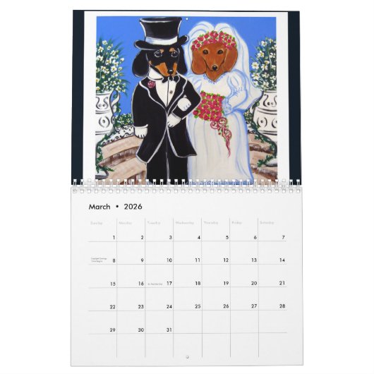 Dackel Kalender (Mär 2026)