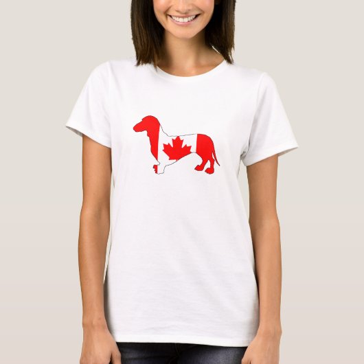Dackel Kanada T-Shirt (Vorderseite)