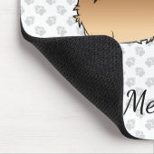 Dackel-Karikatur "Wheaten Wire" und Name Mousepad (Ecke)