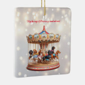 Dackel Karousel Weihnachten Keramikornament (Rechts)