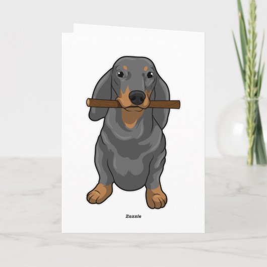 Dackel Karte (Rückseite)