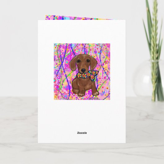 Dackel Karte (Rückseite)