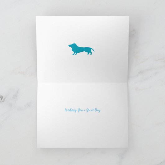 Dackel Karte (Innenseite)