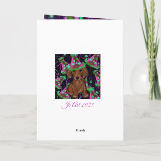 Dackel Karte (Rückseite)