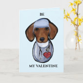 DACKEL KARTE (Gelbe Blume)