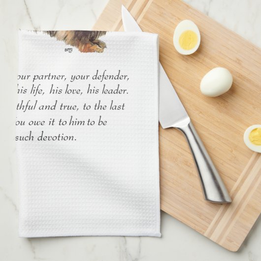 Dackel Keepake - Männlich Handtuch (Viertel Falte)