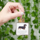 Dackel Keepake - Männlich Schlüsselanhänger (Hand)