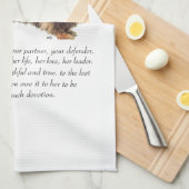 Dackel Keepake — Weiblich Geschirrtuch (Viertel Falte)