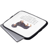 Dackel Keepake — Weiblich Laptopschutzhülle (Vorne Knopf)