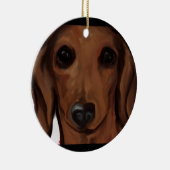 DACKEL KERAMIK ORNAMENT (Rechts)