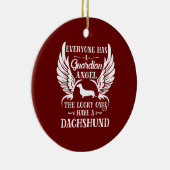 Dackel Keramik Ornament (Rechts)