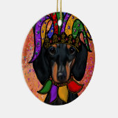 DACKEL KERAMIK ORNAMENT (Rechts)