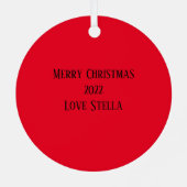 Dackel Keramik Ornament Aus Metall (Rückseite)