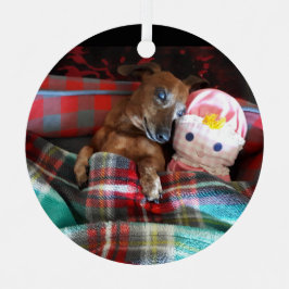 Dackel Keramik Ornament Aus Metall