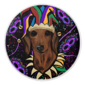 Dackel Keramikknauf (Vorderseite)