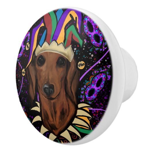 Dackel Keramikknauf (Rechts)