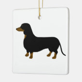Dackel Keramikornament (Links)