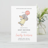 Dackel Kinderdusche Einladung (Stehend Vorderseite)