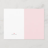 Dackel Kinderdusche Einladung Postkarte (Rückseite)