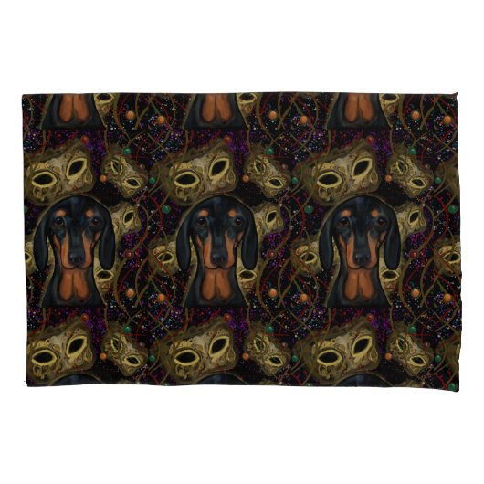 Dackel Kissenbezug (Vorderseite)