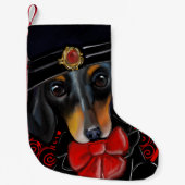 DACKEL KLEINER WEIHNACHTSSTRUMPF (Vorderseite)