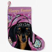 Dackel Kleiner Weihnachtsstrumpf (Vorderseite)