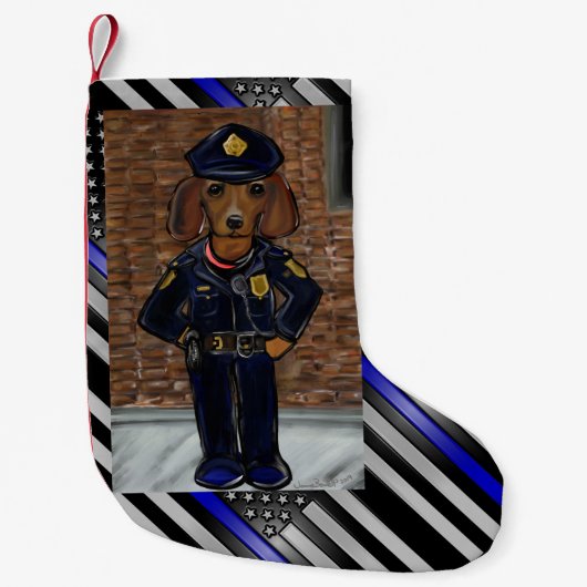 DACKEL KLEINER WEIHNACHTSSTRUMPF (Vorderseite)