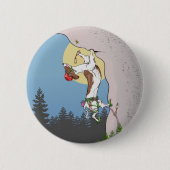 Dackel Klettern Button (Vorderseite)