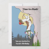 Dackel Klettern Einladung (Vorderseite)