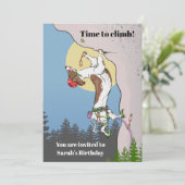 Dackel Klettern Einladung (Stehend Vorderseite)