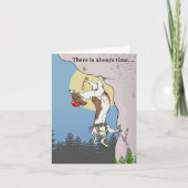 Dackel Klettern Karte (Vorderseite)