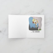 Dackel Klettern Karte (Innenseite)