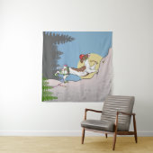Dackel Klettern Wandteppich (Beispiel (Horizontal))