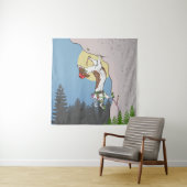 Dackel Klettern Wandteppich (Beispiel)