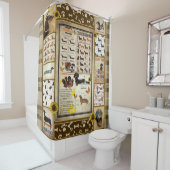 Dackel Knowledge Blanket Geschenk Duschvorhang (Beispiel)