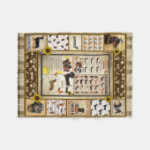 Dackel Knowledge Blanket Geschenk Fleecedecke (Vorderseite (Horizontal))
