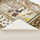 Dackel Knowledge Blanket Geschenk Sherpadecke (3/4)