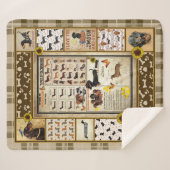 Dackel Knowledge Blanket Geschenk Sherpadecke (Vorderseite (Horizontal))