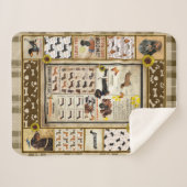Dackel Knowledge Blanket Geschenk Sherpadecke (Vorderseite (Horizontal))