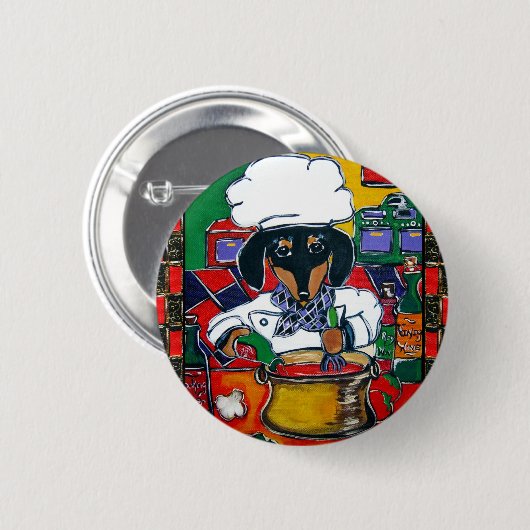 Dackel Koch Button (Vorne & Hinten)