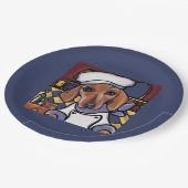 DACKEL KOCH PAPPTELLER (Schrägansicht)