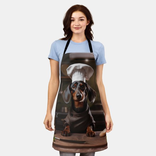 Dackel Koch Weiner Dog Schürze (Getragen)